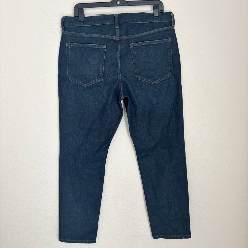 Everlane Uniform Mens Blue Denim Jeans 34x28 Classic Style 4-Way Stretch Organic - Picture 7 of 12